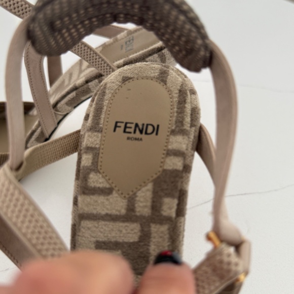 FENDI Colibri Lite 55mm Monogram Pumps Heels Shoes - Picture 8 of 11